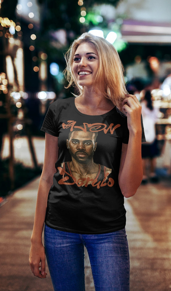 Jason Derulo - Face and Logo Official Unisex T-Shirt
